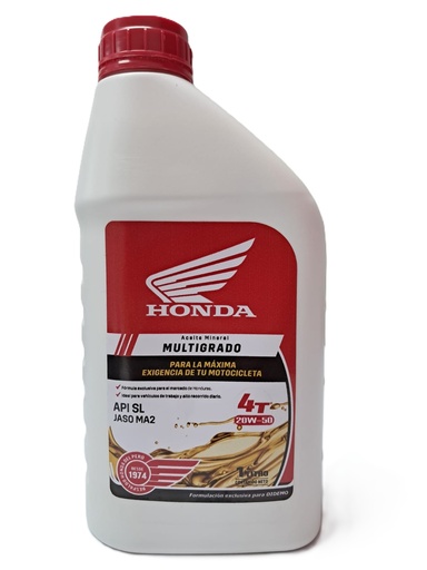 [ACEITE HONDA 20W50 4T] ACEITE MINERAL MULTIGRADO 4T 20W50